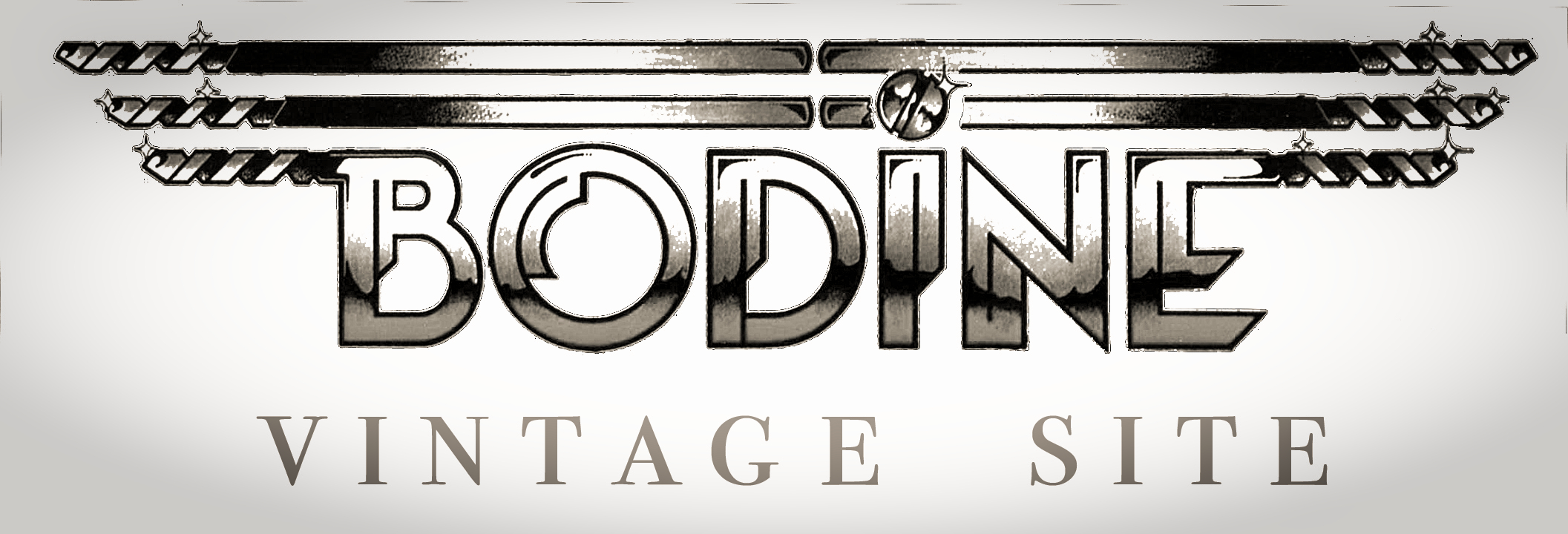 Bodine logo IIITR b w vintage online