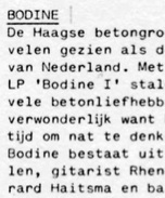 1981-10-09 Leids vrijetijdscentrum Bodine live